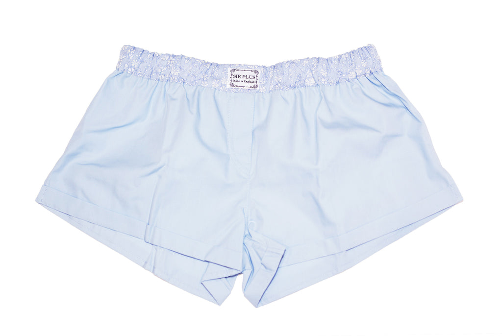 PALE BLUE DITSY BOXERS