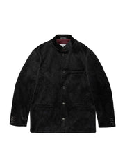 PAISLEY VELVET BLACK NEHRU JACKET