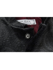 PAISLEY VELVET BLACK NEHRU JACKET