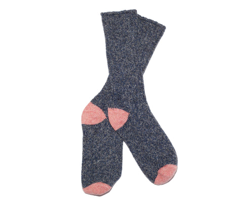BLUE & PINK WOOLEN SOCKS