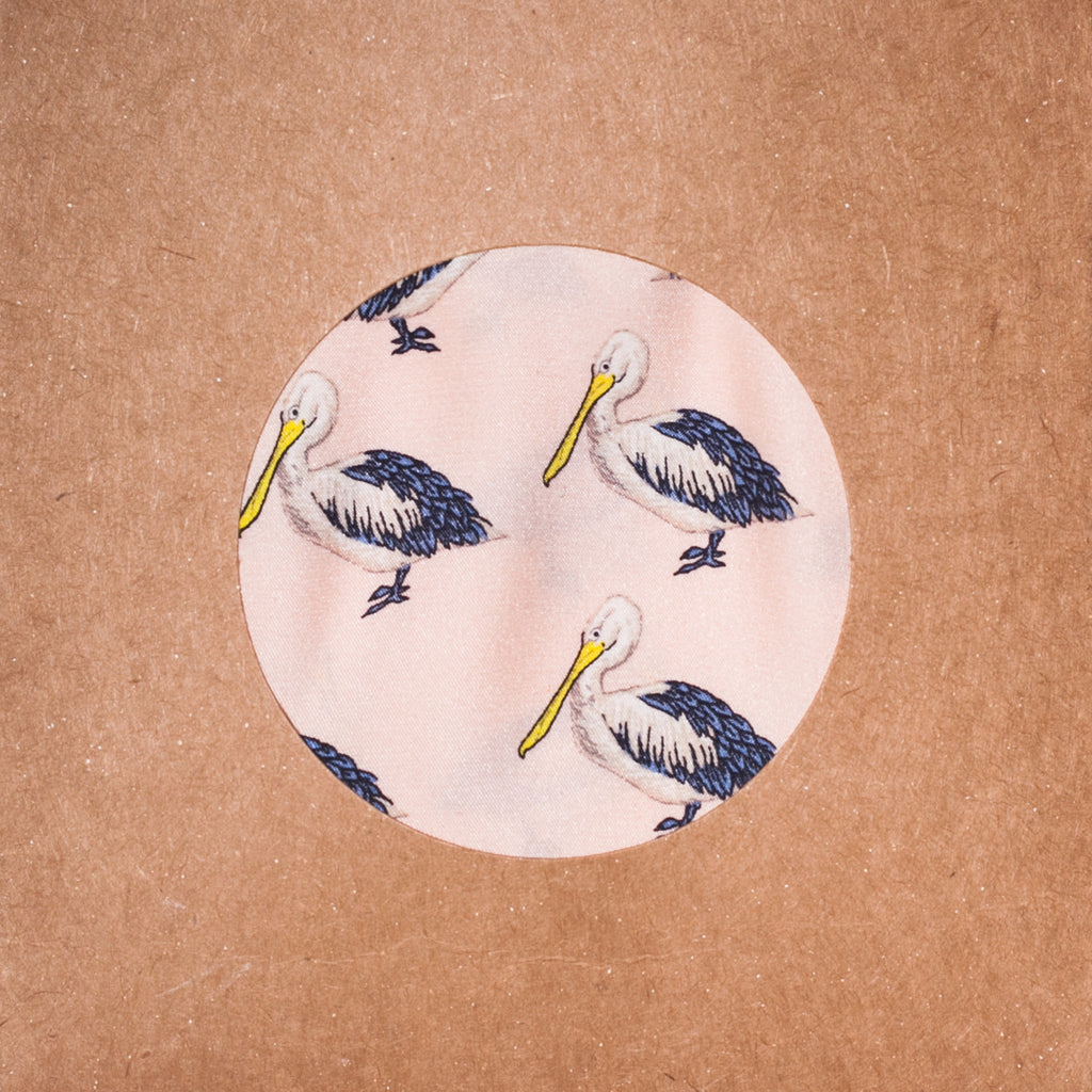 PINK PELICAN SILK POCKET SQUARE