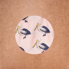 PINK PELICAN SILK POCKET SQUARE