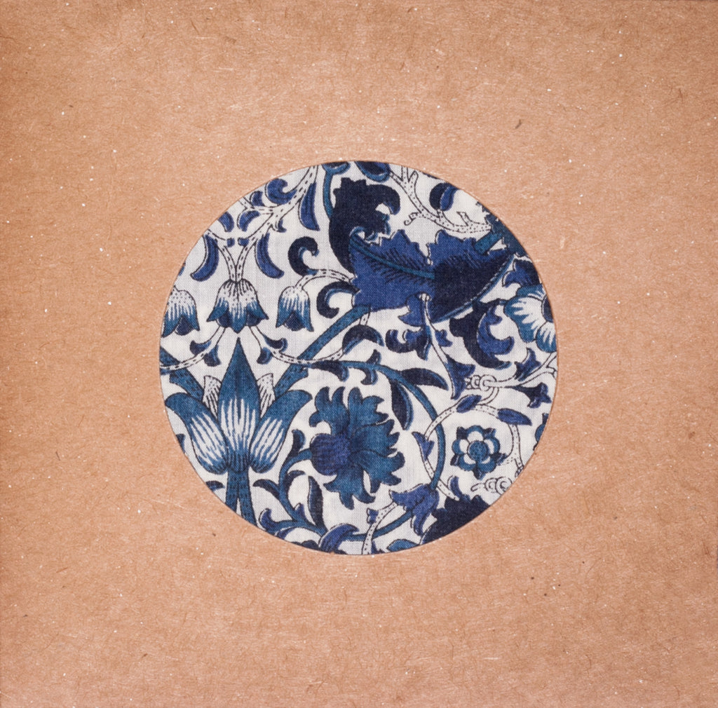 BLUE LIBERTY LODDEN PRINT POCKET SQUARE
