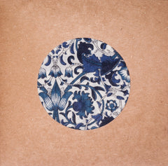 BLUE LIBERTY LODDEN PRINT POCKET SQUARE