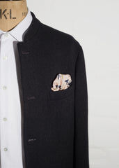 PINK PELICAN SILK POCKET SQUARE