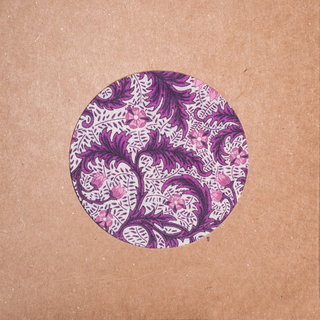 PURPLE PAISLEY POCKET SQUARE