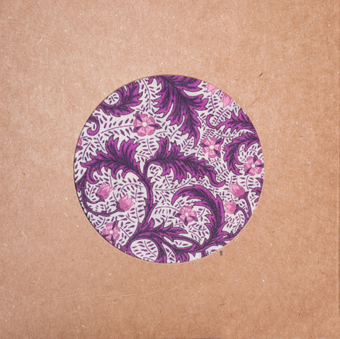 PURPLE PAISLEY POCKET SQUARE