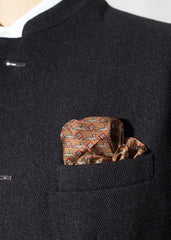 CHEETAH PRINT SILK POCKET SQUARE