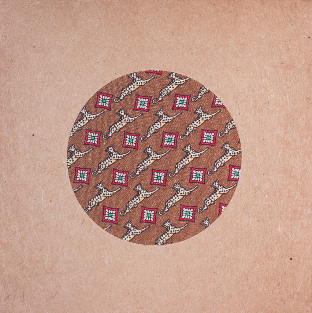 CHEETAH PRINT SILK POCKET SQUARE