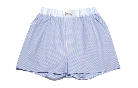 BLUE SEASIDE STRIPE BOXER SHORTS