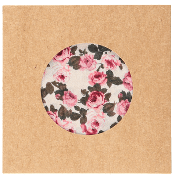 PINK ROSE PRINT POCKET SQUARE