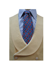 DOUBLE BREASTED PRIMROSE LINEN WAISTCOAT
